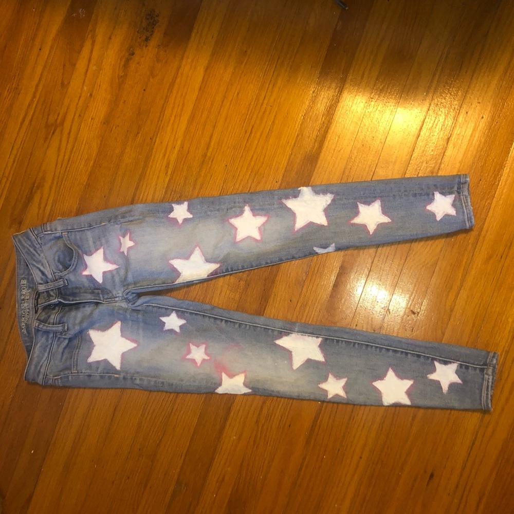 Customized Star Jeans